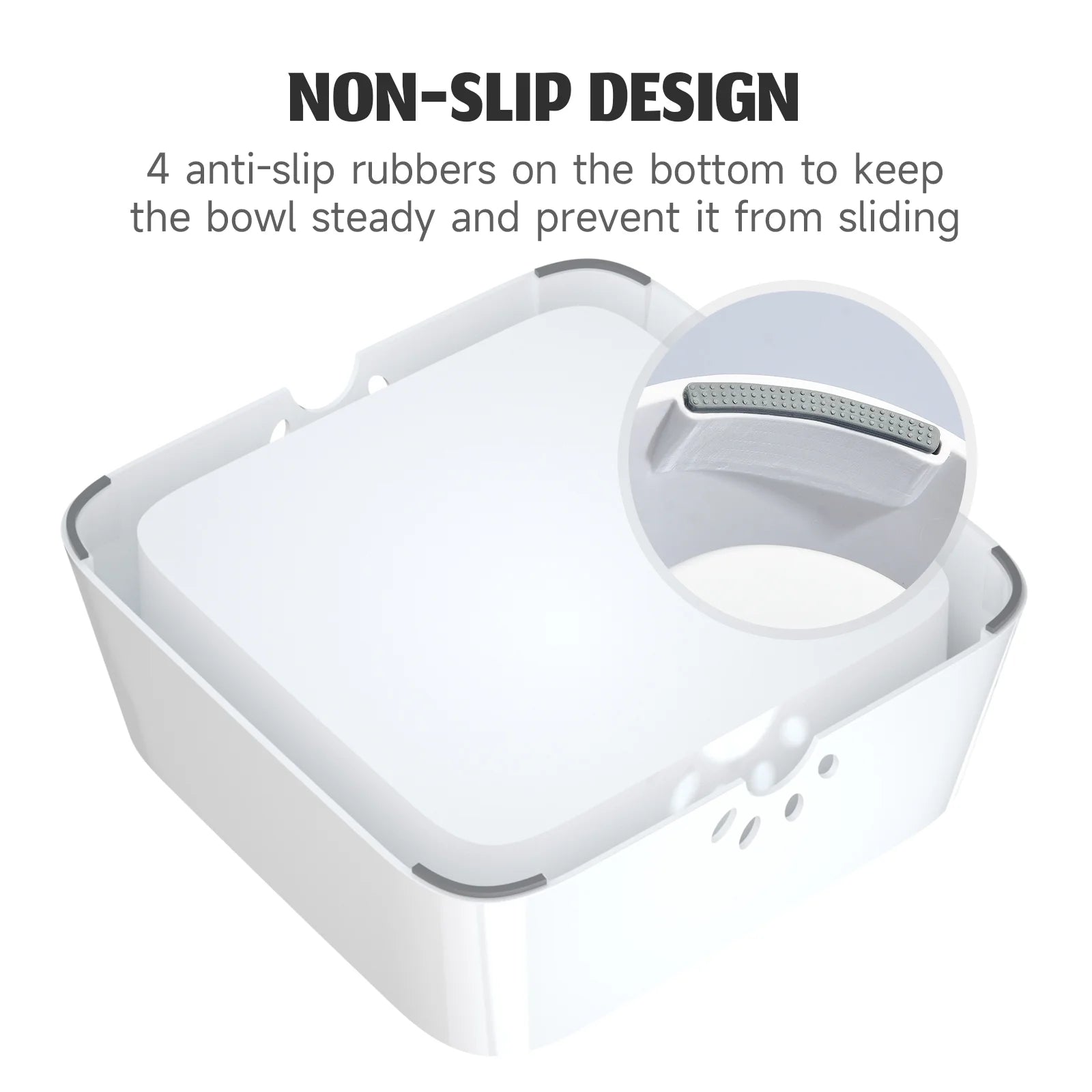 Dog Water Bowl 70Oz Dog Water Dispenser No-Spill Dog Slow Water Feeder Pink